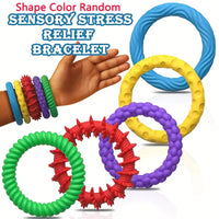Textured Sensory Fidget Set | Silicone Rings & Bracelets