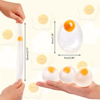 Funky Egg Squishy Ball | Clear Splat Stress Relief Fidget