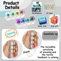 Spinning Pop It Fidget Toy | Transparent Button Stress Relief