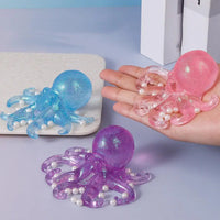 Glitter Octopus Squishy | Sparkly Stress Relief Fidget Toy