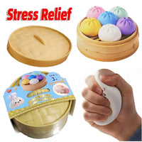 Dumpling Squishy Toy | Slow Rising Stress Relief Fidget for Desk