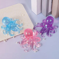 Glitter Octopus Squishy | Sparkly Stress Relief Fidget Toy