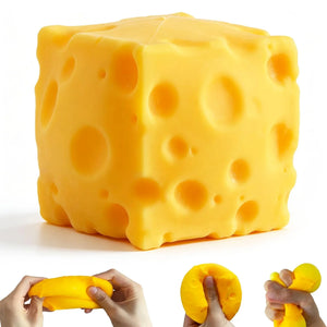 Cheese Block Squishy Toy | Soft Slow-Rising Stress Relief Fidget