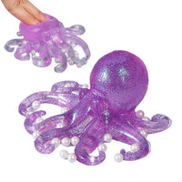 Glitter Octopus Squishy | Sparkly Stress Relief Fidget Toy