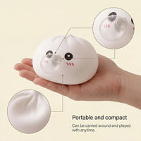 Bubble-Blowing Dumpling Squishy Toy | Soft Bao Bun Stress Relief Fidget