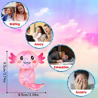 Glitter Axolotl Squishy | Sparkly Sugar-Filled Stress Fidget