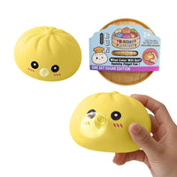 Bubble-Blowing Dumpling Squishy Toy | Soft Bao Bun Stress Relief Fidget