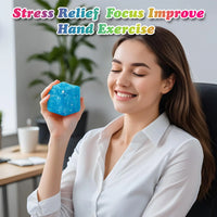 Glitter Ice Cube Squishy | Slow-Rising Stress Relief Fidget