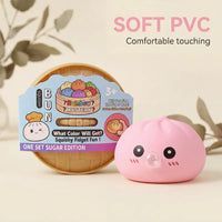 Bubble-Blowing Dumpling Squishy Toy | Soft Bao Bun Stress Relief Fidget