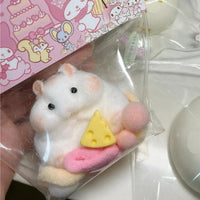 Fuzzy Hamster Taba Squishy | Soft Mochi Stress Relief Fidget