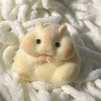 Fuzzy Hamster Taba Squishy | Soft Mochi Stress Relief Fidget