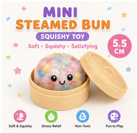Cutsie Mini Steamed Bun Squishy Toy | Soft Aesthetic Desk Decor Fidget