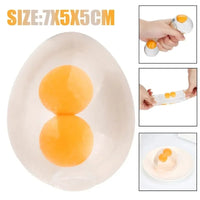 Funky Egg Squishy Ball | Clear Splat Stress Relief Fidget