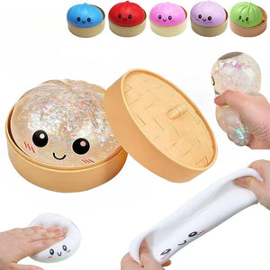 Dumpling Squishy Toy | Slow Rising Stress Relief Fidget for Desk