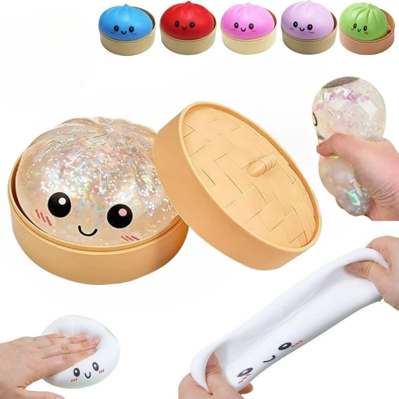 Dumpling Squishy Toy | Slow Rising Stress Relief Fidget for Desk